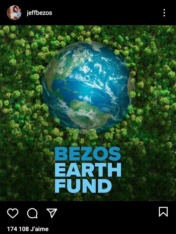 Lutte contre le réchauffement climatique : Jeff Bezos annonce un don de 10 milliards de dollars