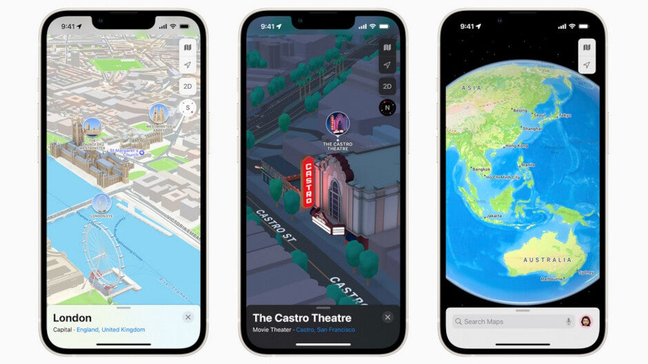 Apple lance des cartes de Los Angeles, Londres, New York et San Francisco en 3D