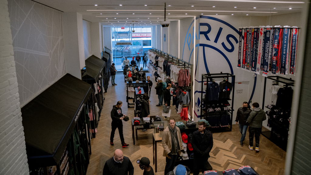 Une nouvelle boutique du Paris-Saint-Germain ouvre ses portes à New York