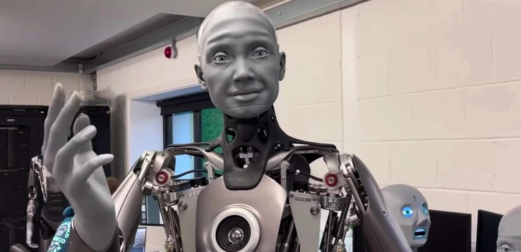 Le robot humanoïde nommé Ameca est doté d'expressions faciales très réalistes