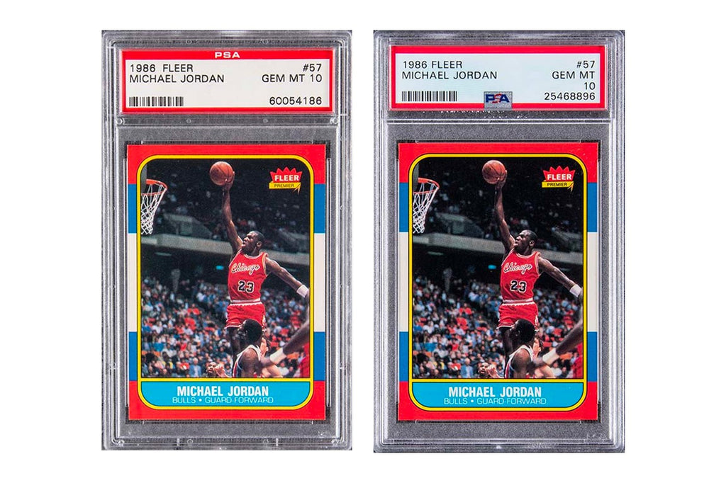 Deux Rookie Cards Michael Jordan de 1986 à vendre aux enchères
