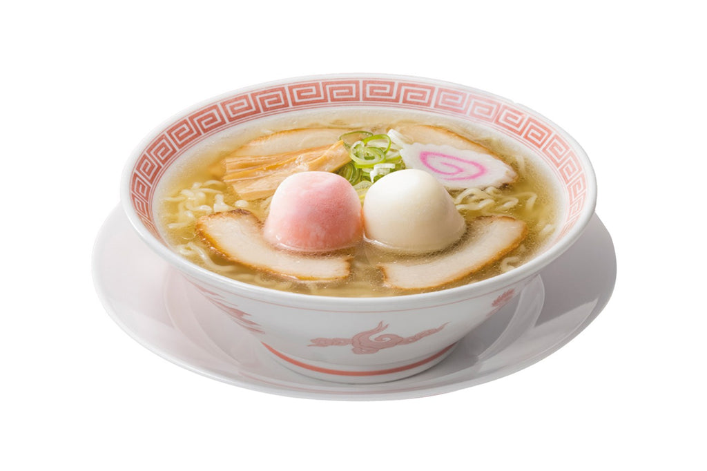 L'entreprise Kourakuen présente ses nouilles ramen accompagnées de mochi glacé