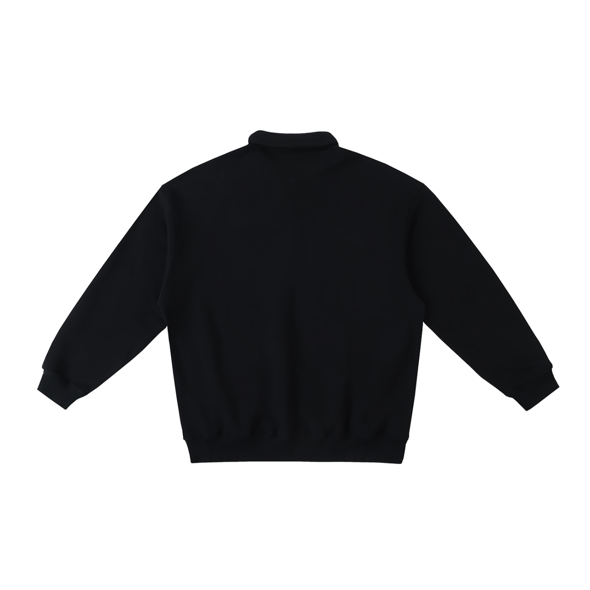 Sweatshirt Polo Noir Rooted Essence | DAÖMEY Basics