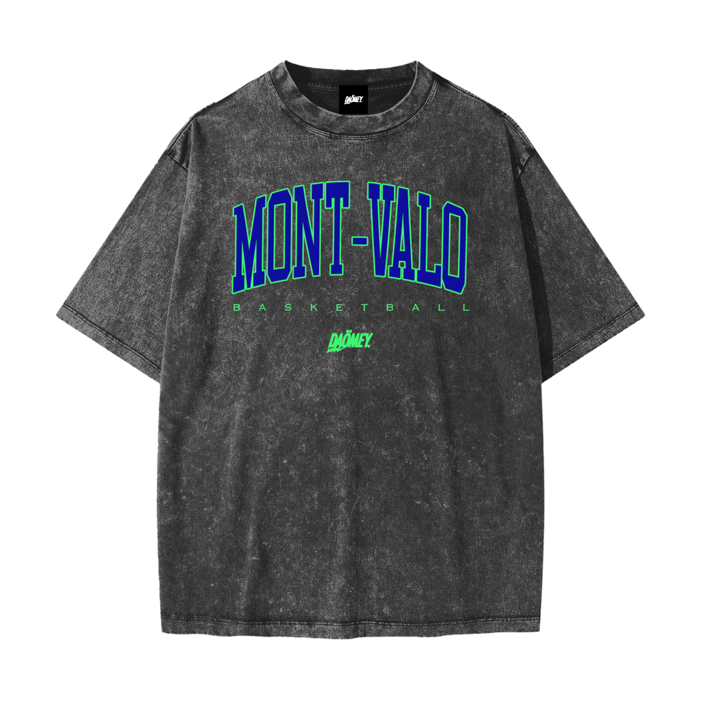 T-shirt Délavé Noir Mont-Valérien | DAÖMEY Lifestyle