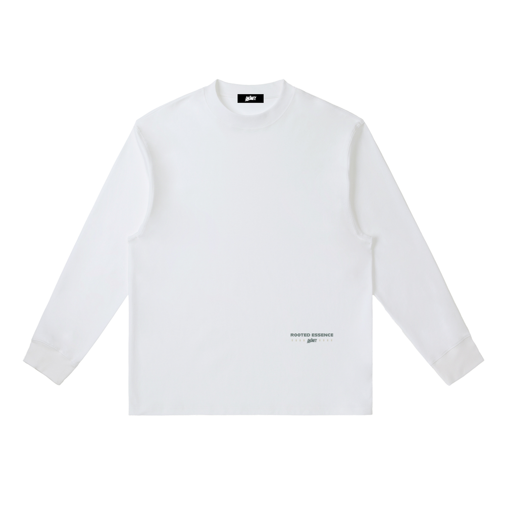 T-shirt Manches Longues Blanc Rooted Essence | DAÖMEY Basics