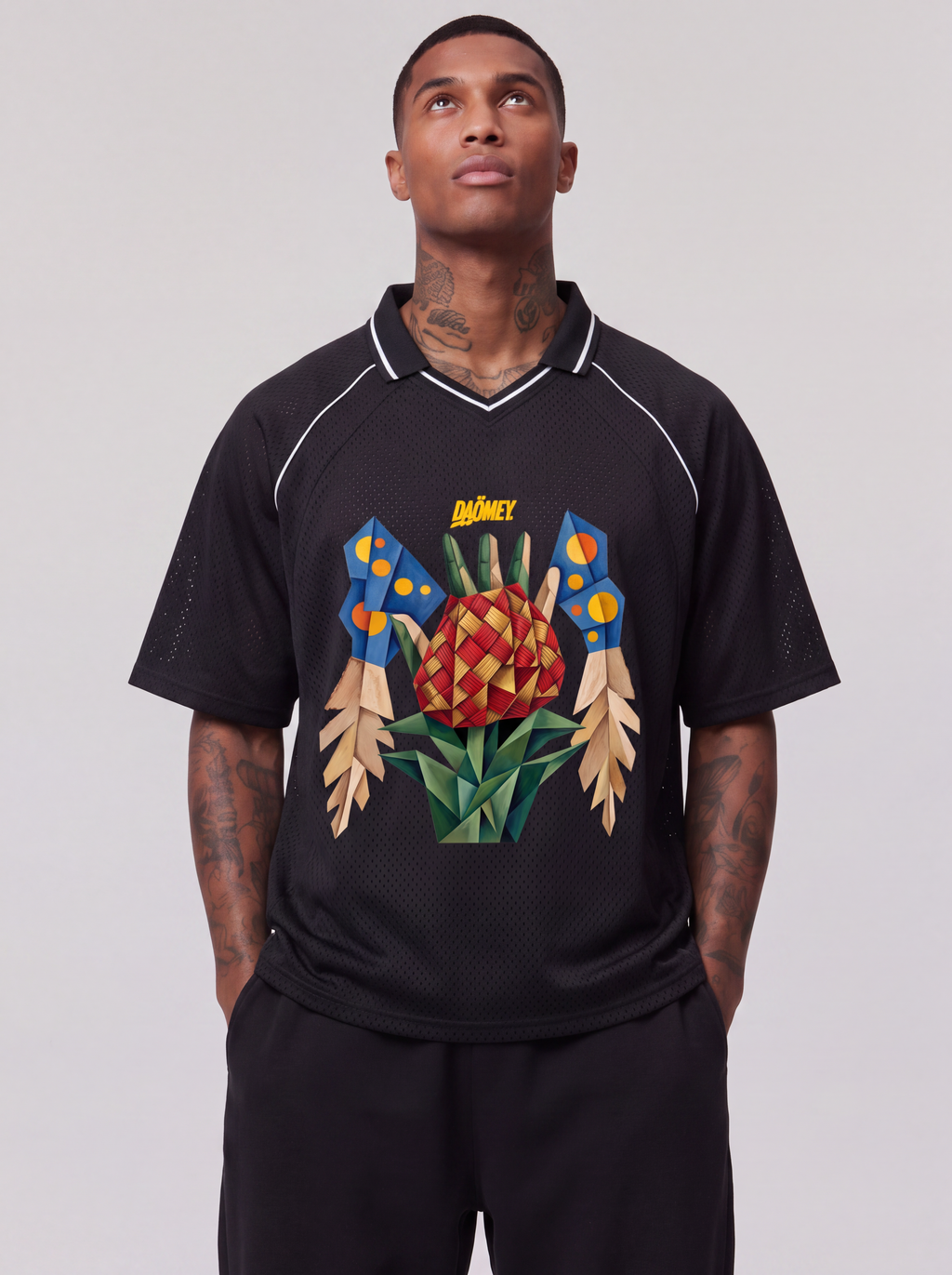 Maillot de Foot Rayé King Agonglo | Daömey Lifestyle