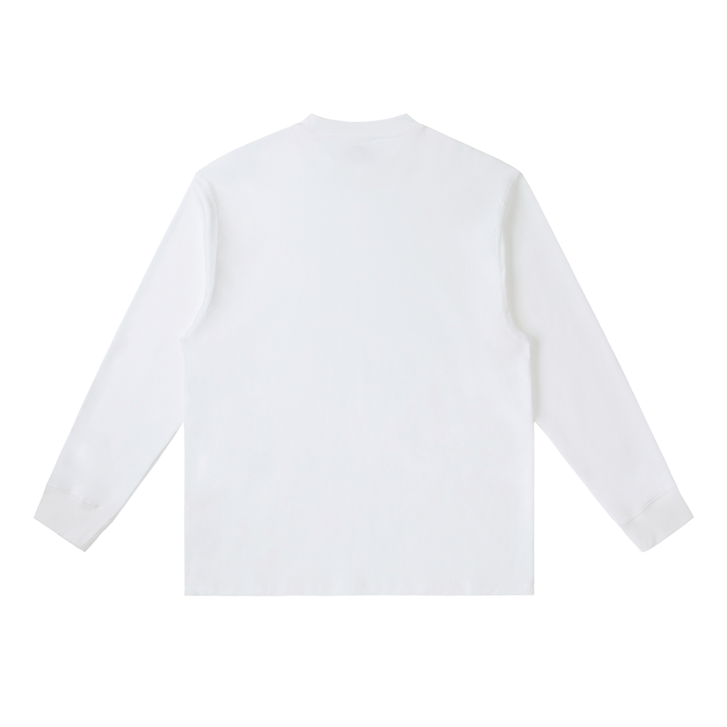 T-shirt Manches Longues Blanc Rooted Essence | DAÖMEY Basics