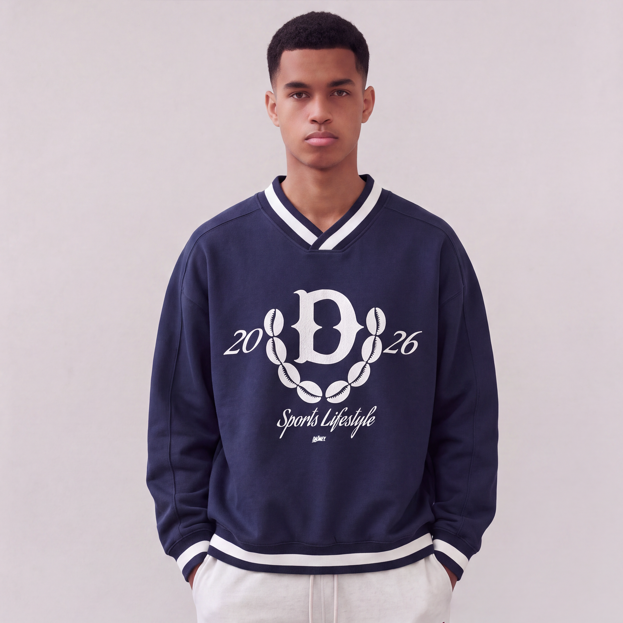 Sweatshirt Col V | Daömey Lifestyle