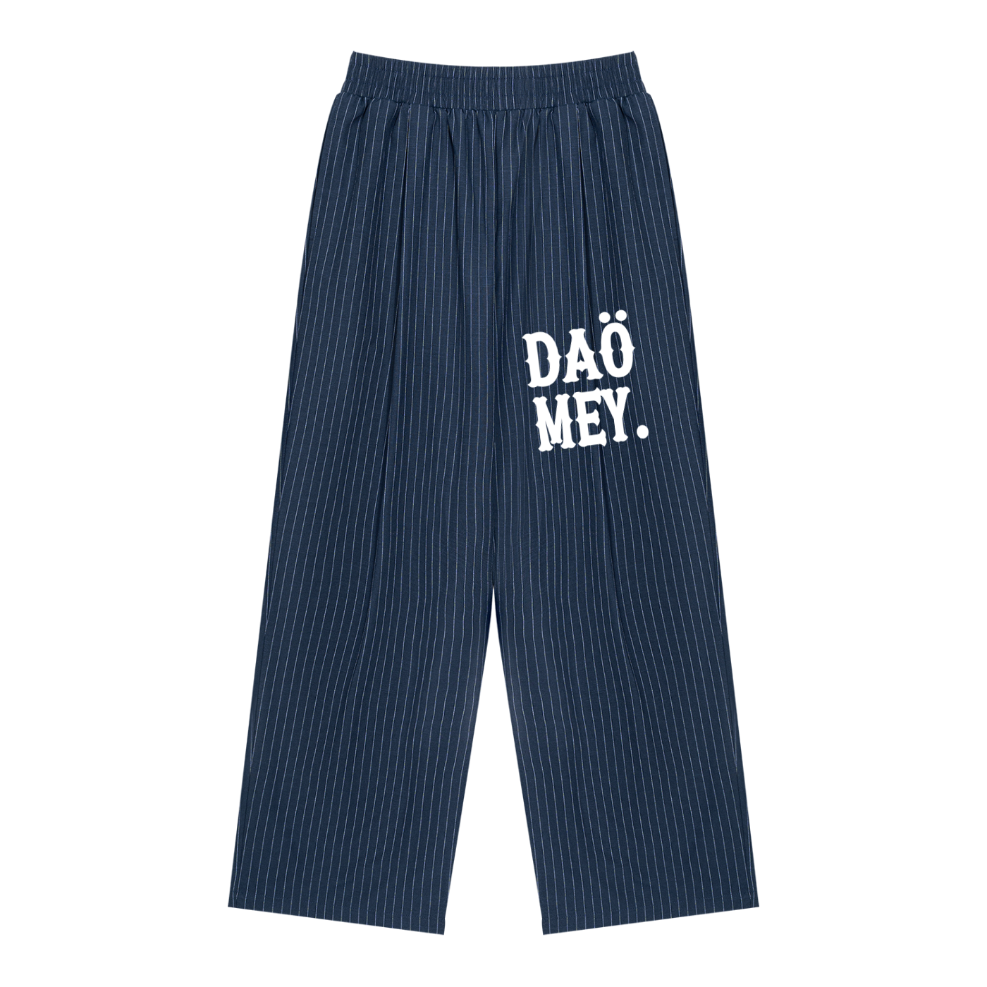 Pantalon Plissé Rayé Bleu | Daömey Lifestyle