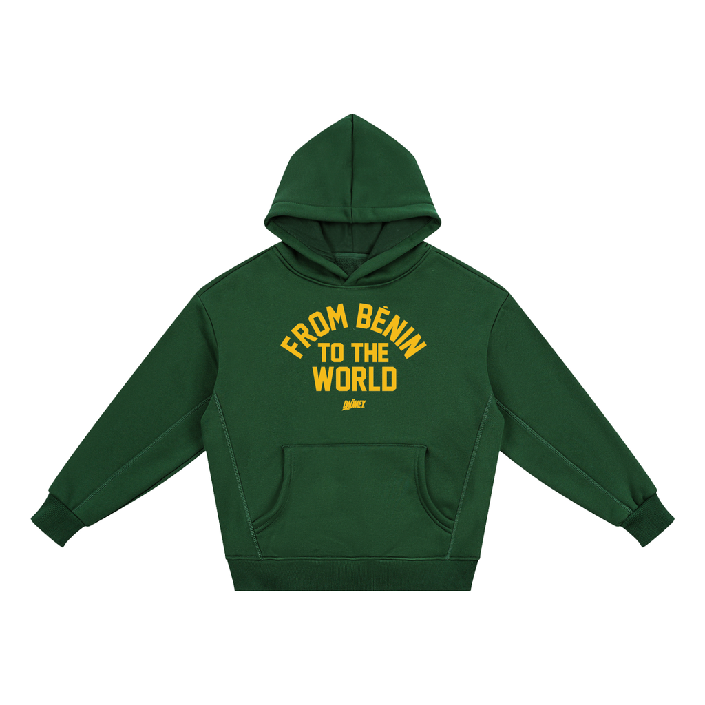 Hoodie From Benin To The World Vert Enfant