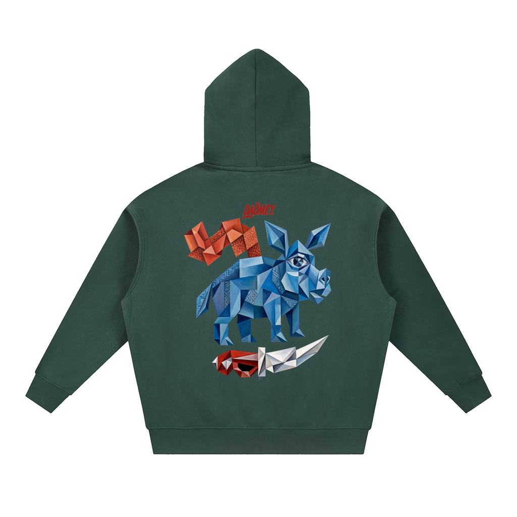 Hoodie Zippé Vert King Akaba