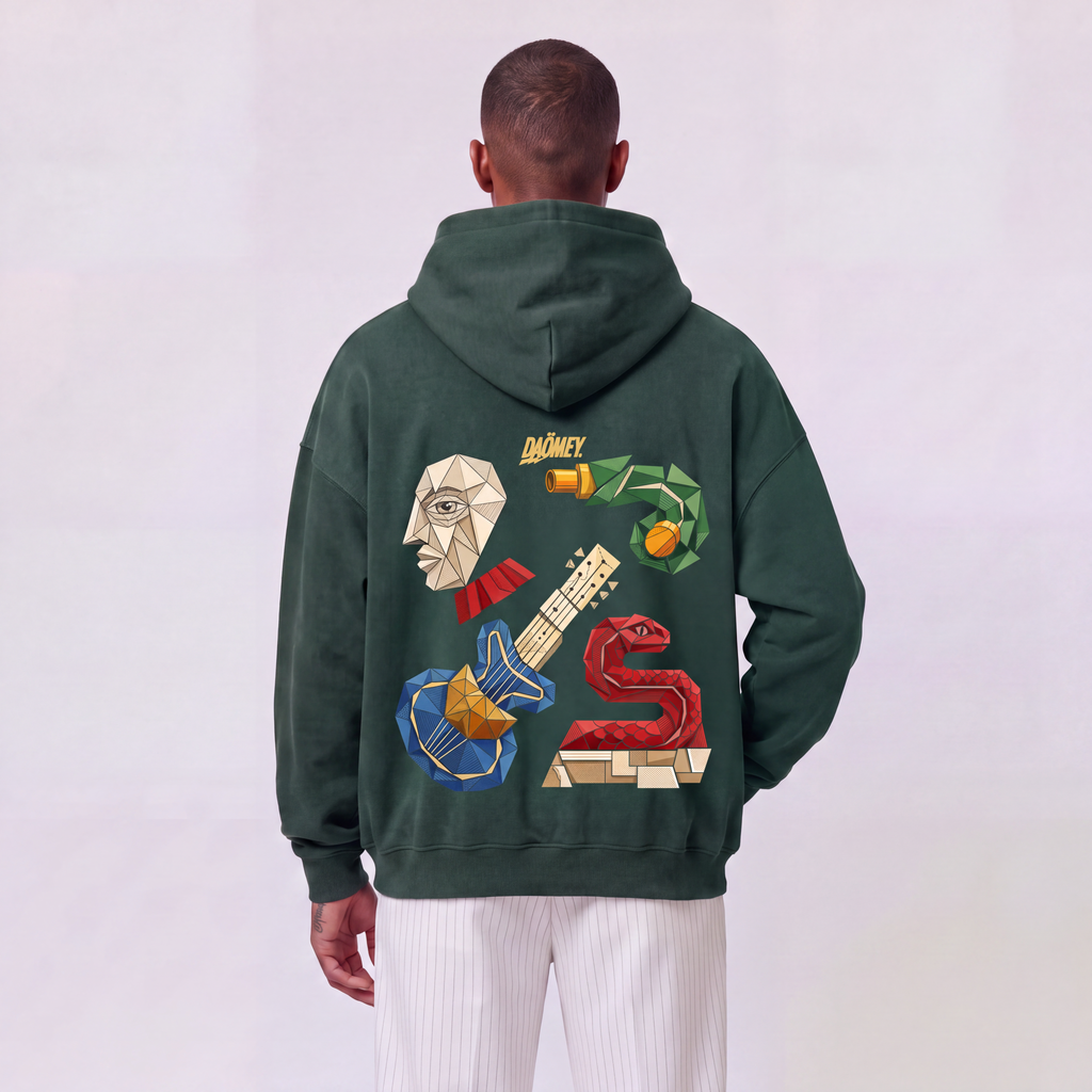 Hoodie Zippé Vert King Dakodonou