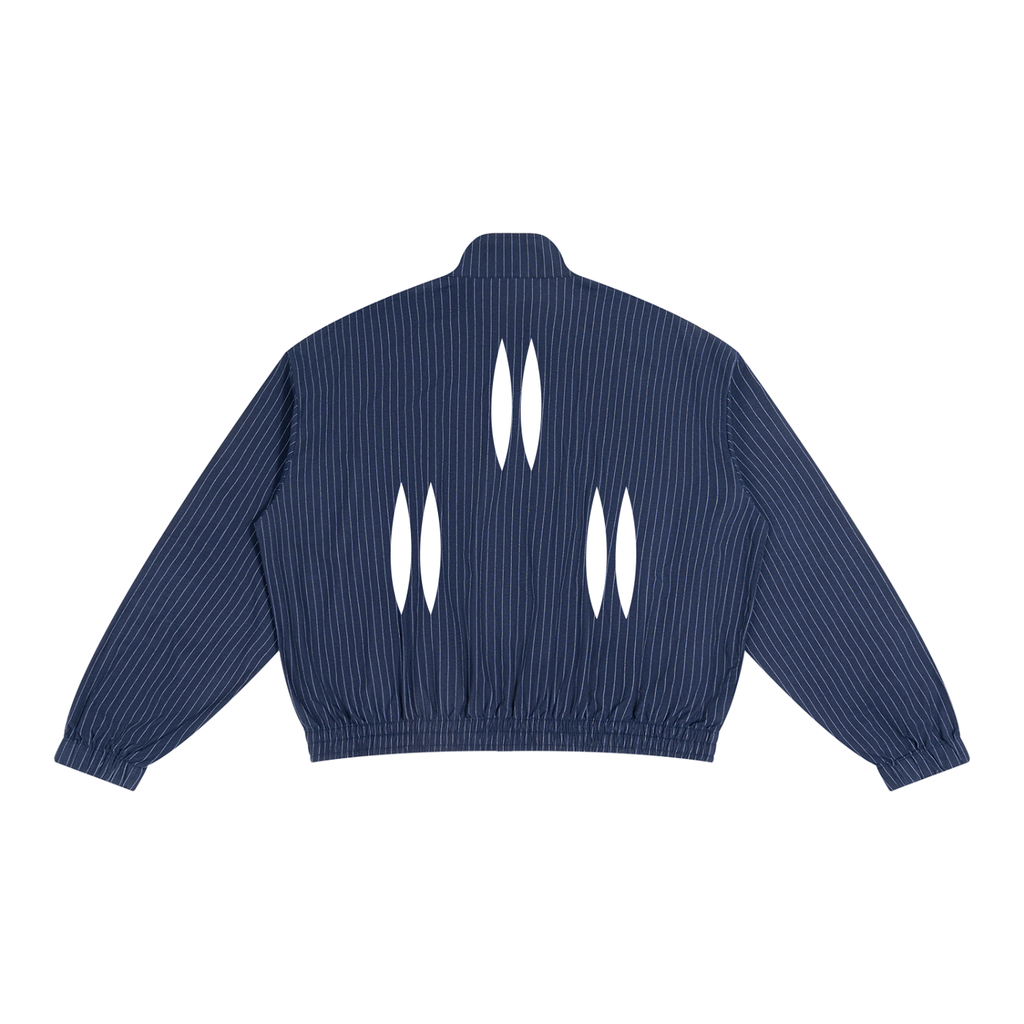 Veste de Survêtement Rayée Zippée Bleue | Daömey Lifestyle