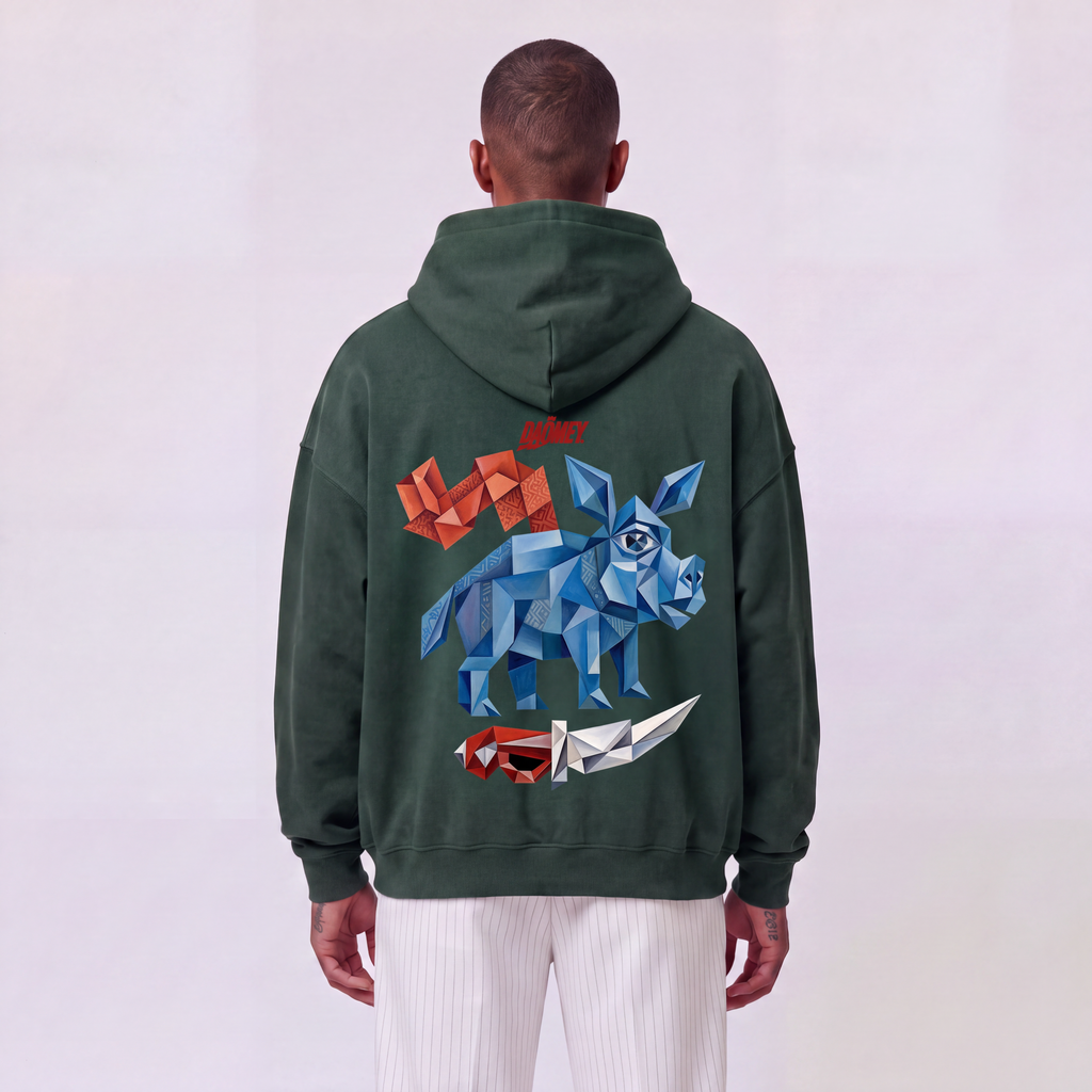 Hoodie Zippé Vert King Akaba