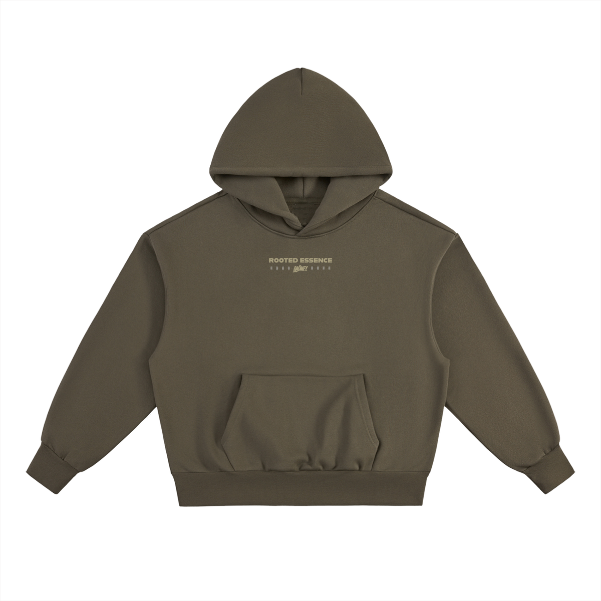 Hoodie Rooted Essence Olive| DAÖMEY Basics