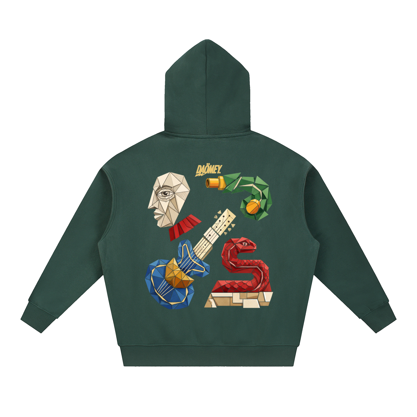 Hoodie Zippé Vert King Dakodonou