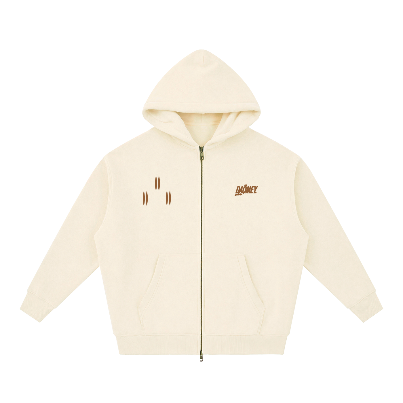 Hoodie Zippé Abricot King Gagni