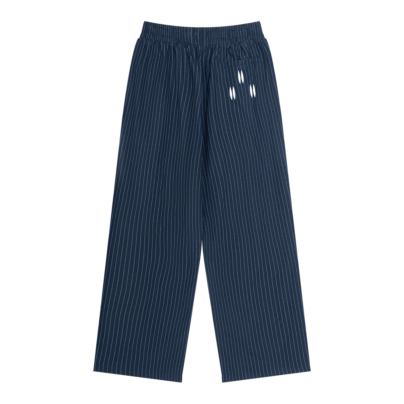 Pantalon Plissé Rayé Bleu | Daömey Lifestyle