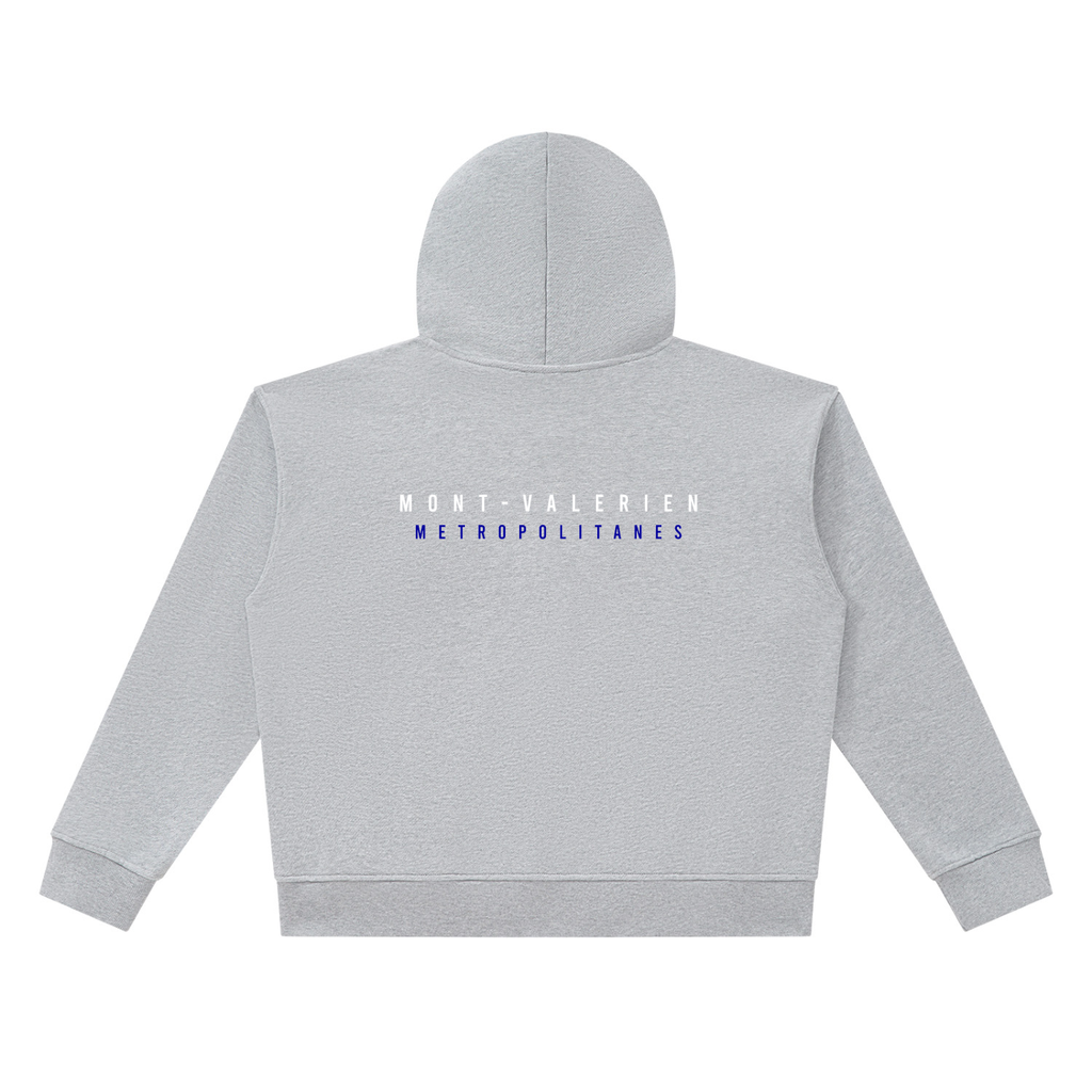 Hoodie Zippé Gris Mont-Valérien | DAÖMEY Lifestyle