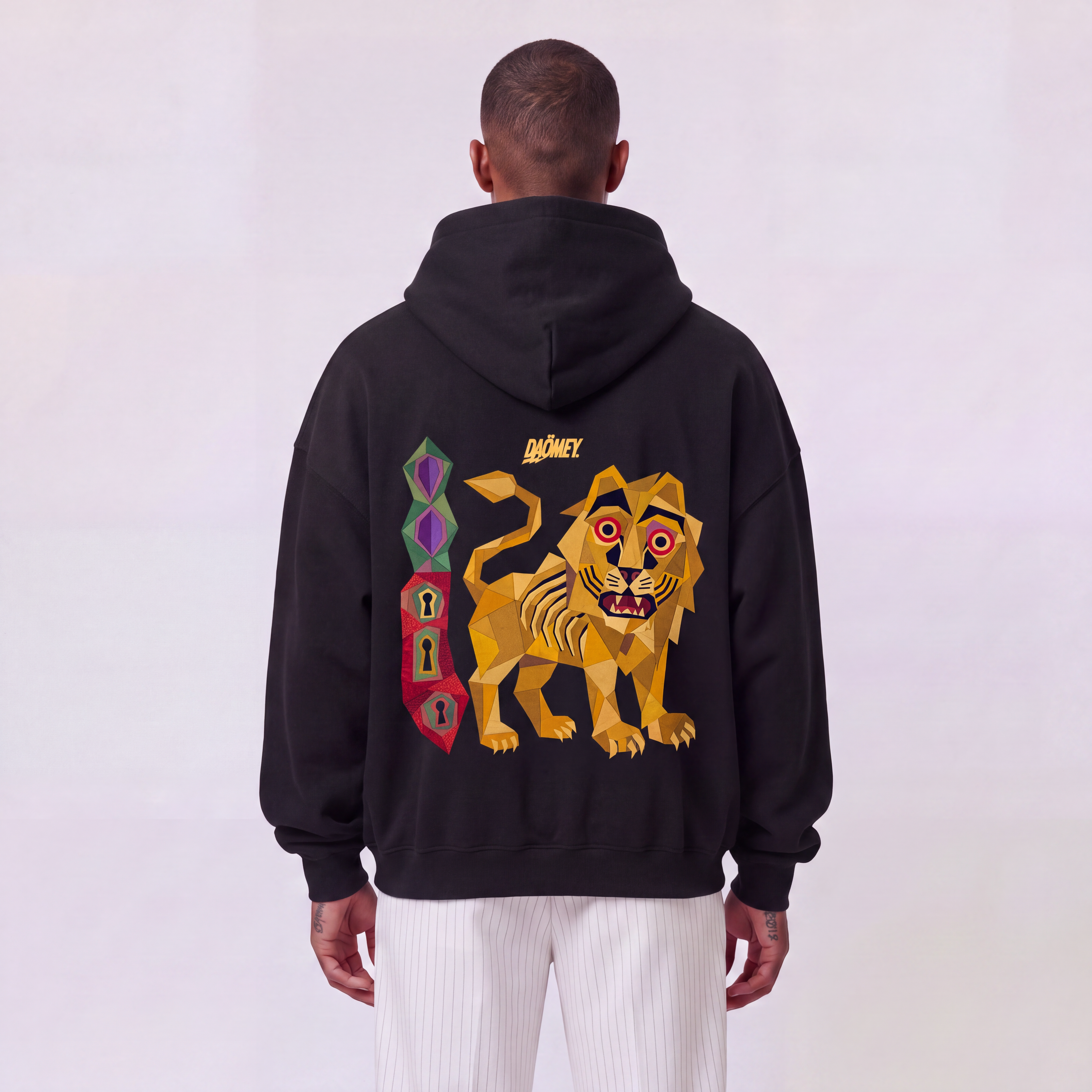 Hoodie Zippé Noir King Glélè