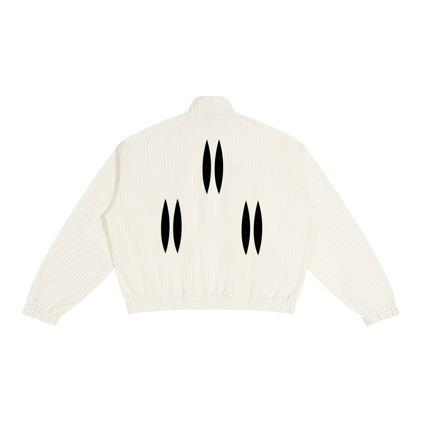 Veste de Survêtement Rayée Zippée Blanche | Daömey Lifestyle