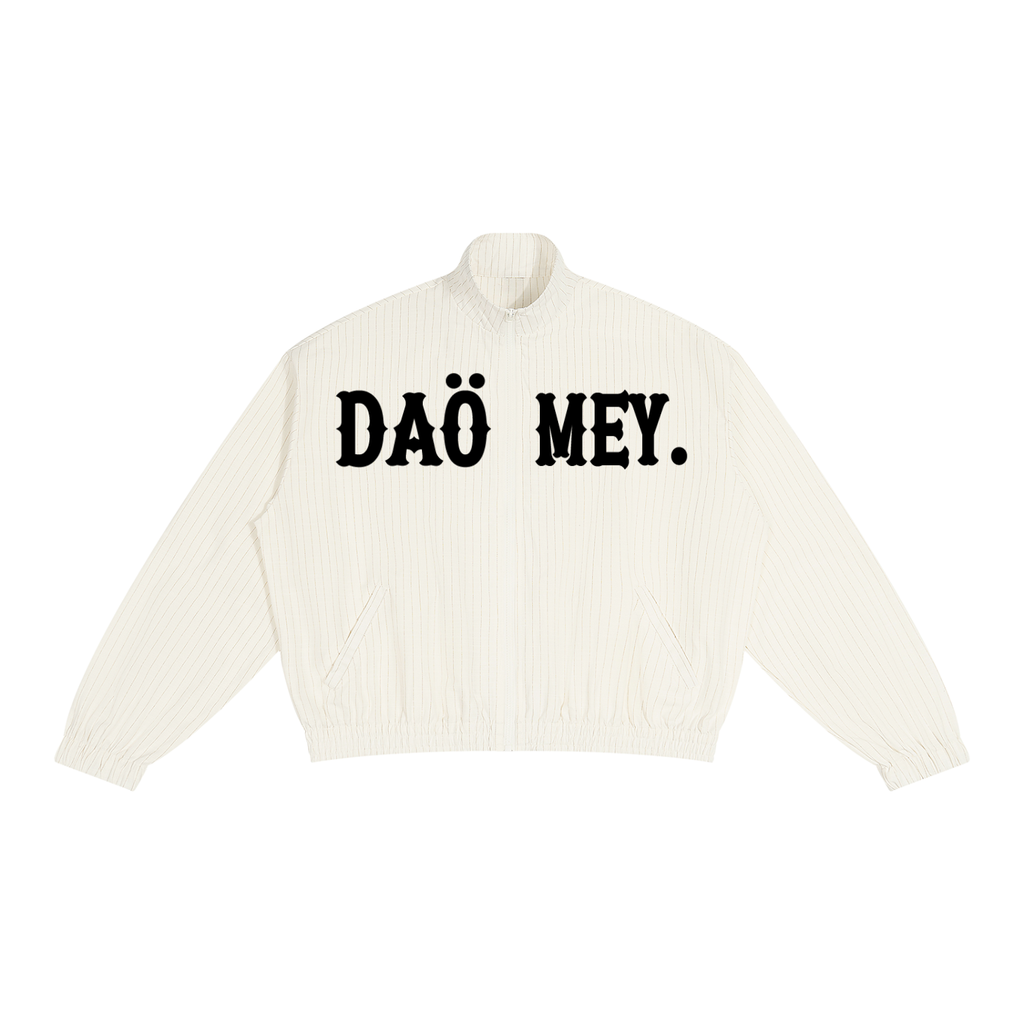 Veste de Survêtement Rayée Zippée Blanche | Daömey Lifestyle