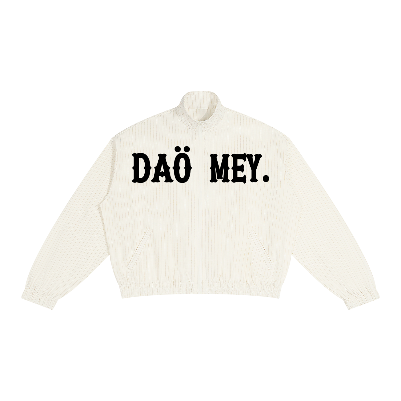 Veste de Survêtement Rayée Zippée Blanche | Daömey Lifestyle