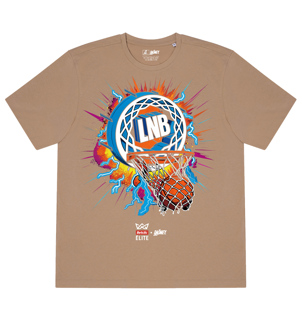 T-shirt LNB Buzzer Beater Noir | Betclic Elite x Daömey - DAÖMEY 