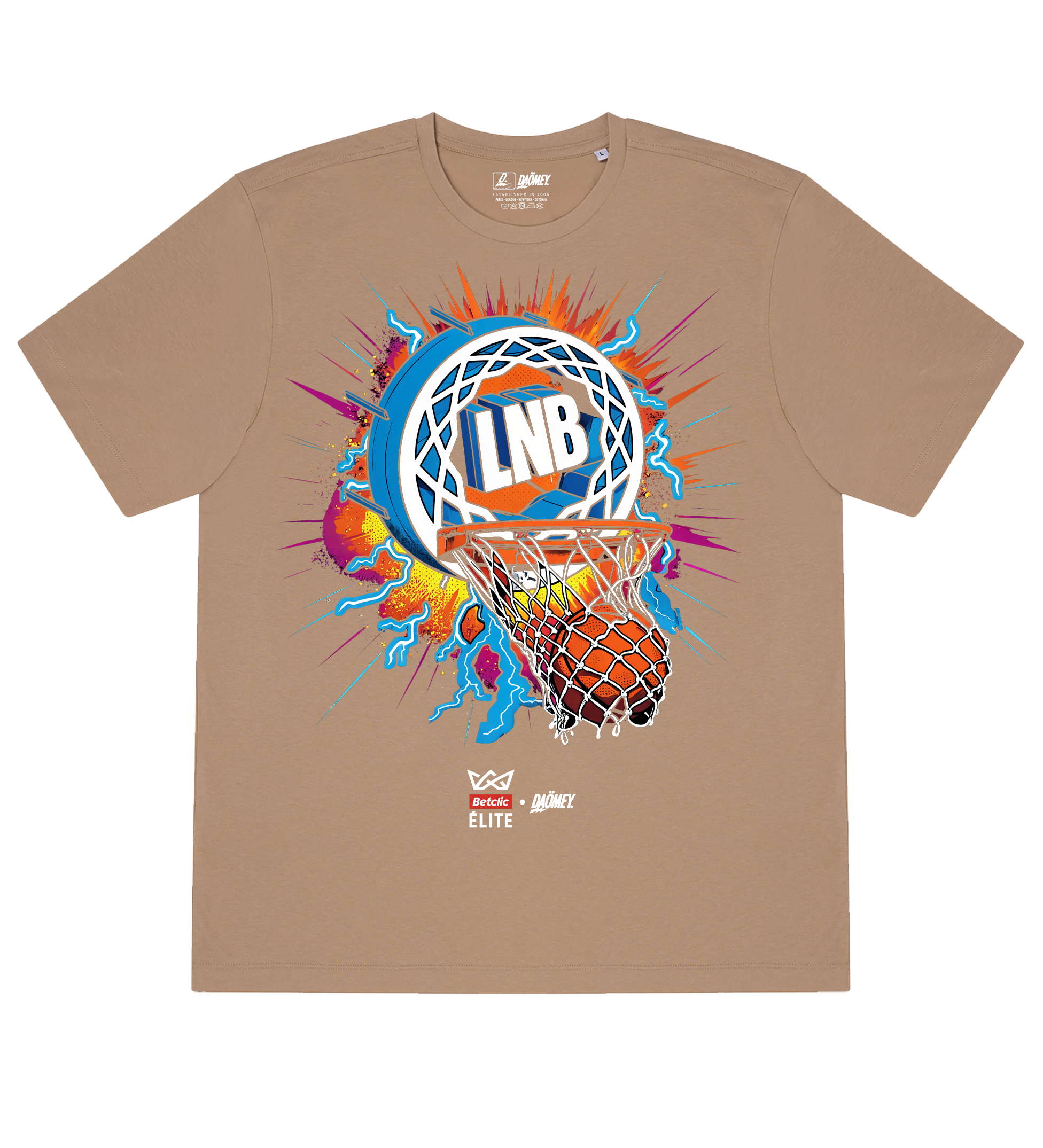 T-shirt LNB Buzzer Beater Noir | Betclic Elite x Daömey - DAÖMEY 
