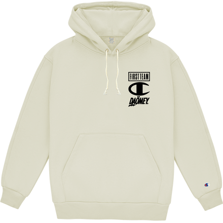 Hoodie Champion x First Team x Daömey Blanc - DAÖMEY 