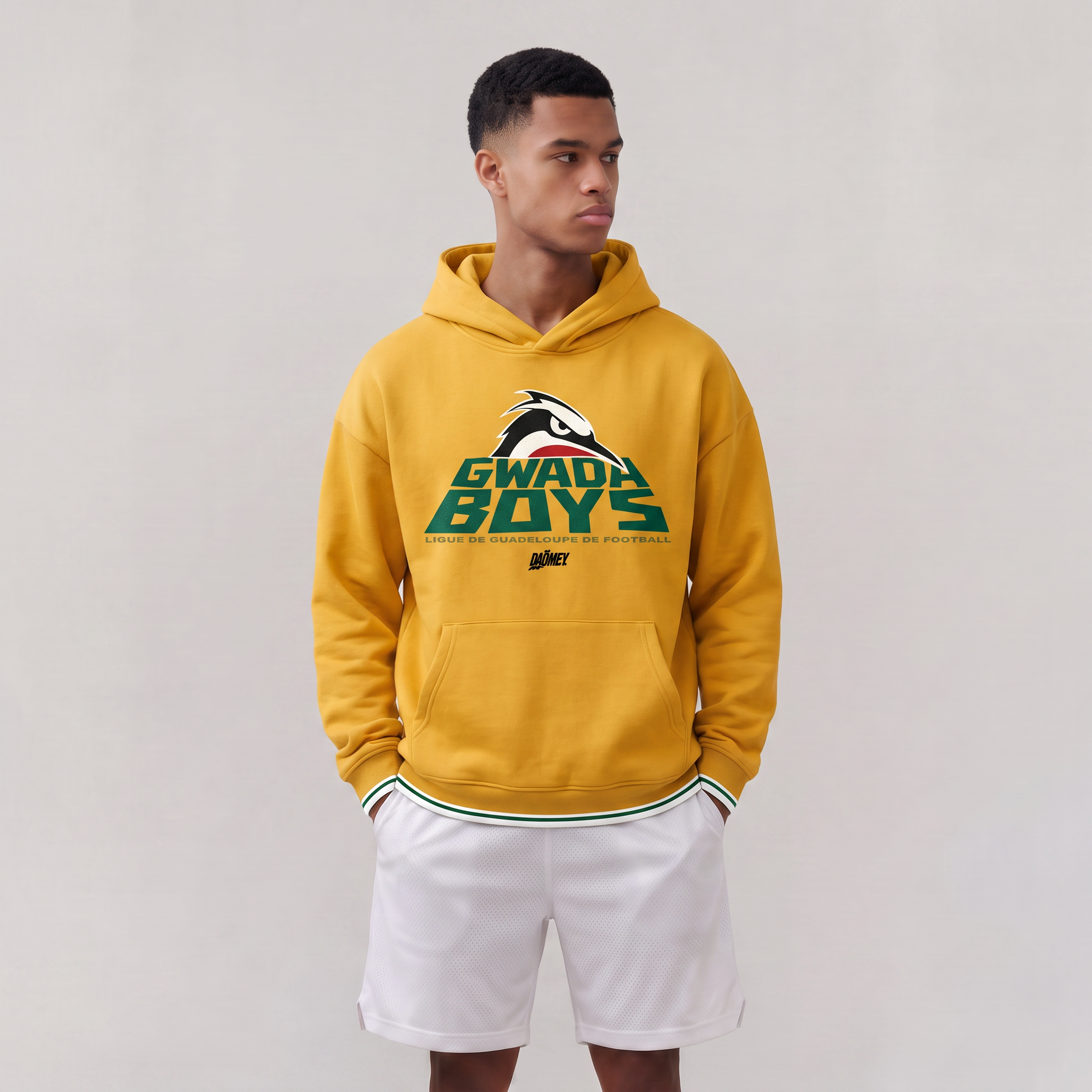 Hoodie Gwada Boys Jaune