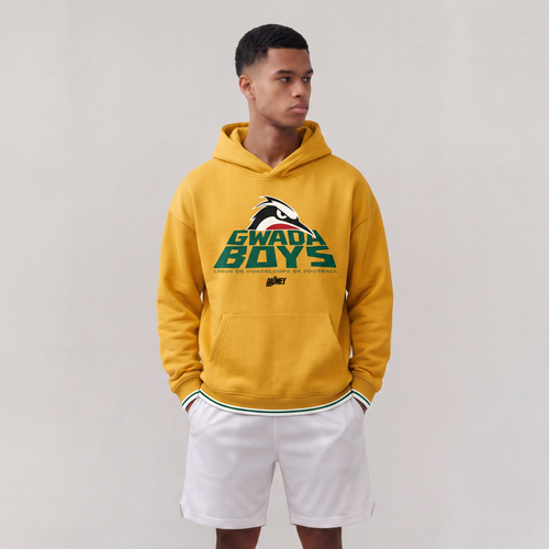 Hoodie Gwada Boys Jaune - DAÖMEY 