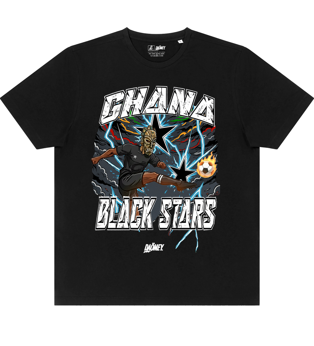 T-shirt Noir Ghana World Cup 2026 DAÖMEY | T-shirt Football Streetwear - DAÖMEY 