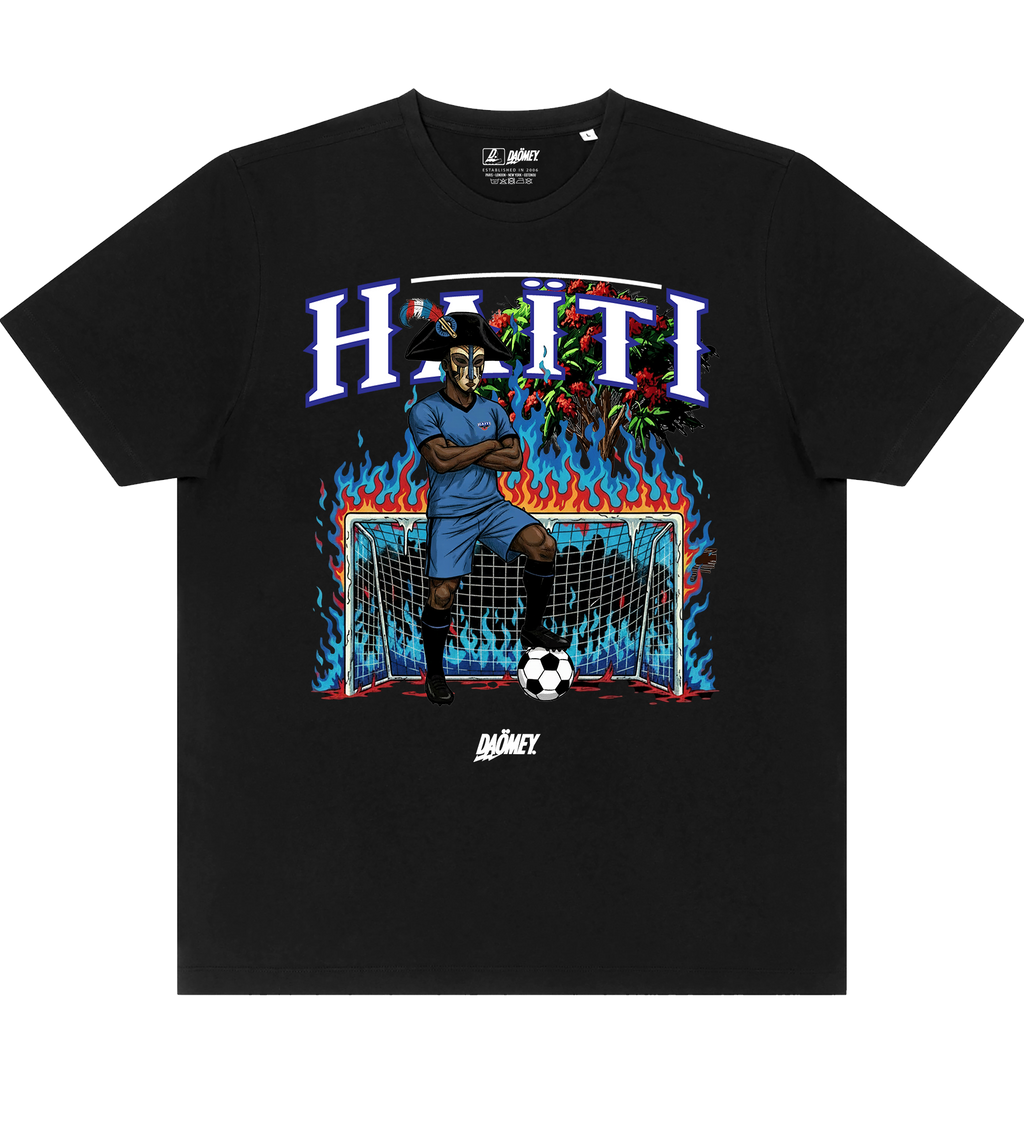 T-shirt Noir Haïti World Cup 2026 DAÖMEY | T-shirt Football Streetwear - DAÖMEY 