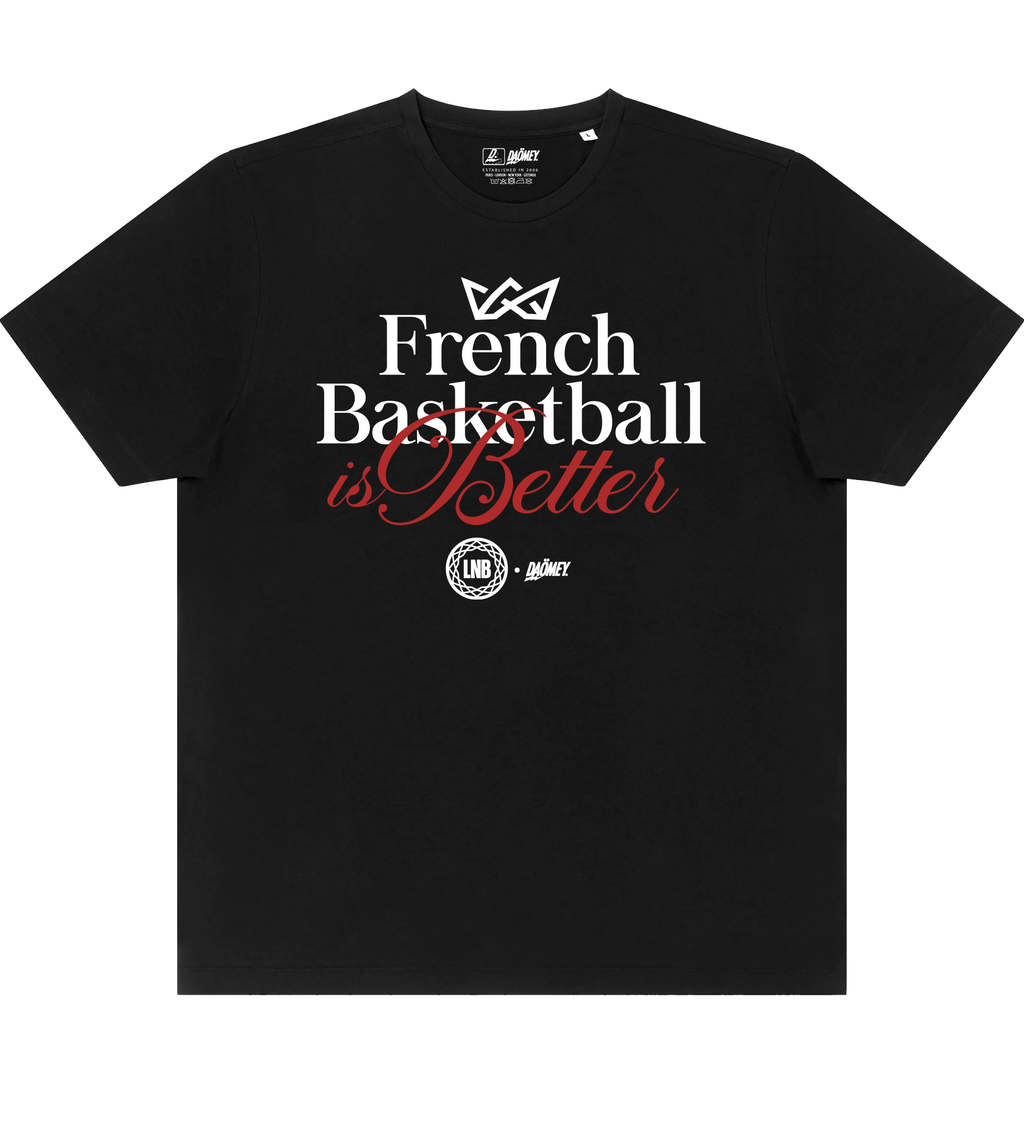 T-shirt French Basketball is Better Noir | T-shirt Betclic Elite x Daomey - DAÖMEY 