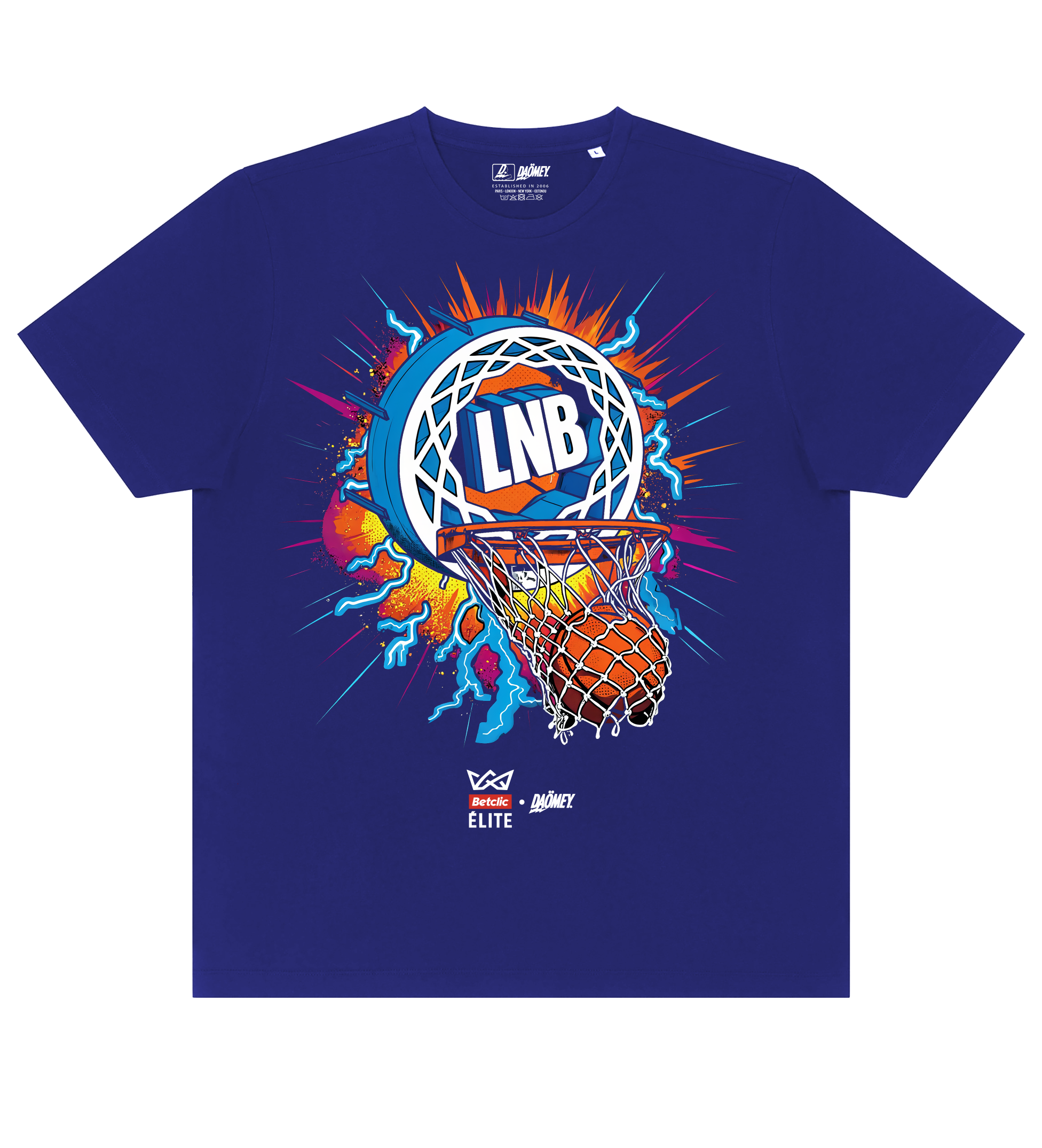 T-shirt LNB Buzzer Beater Noir | Betclic Elite x Daömey - DAÖMEY 