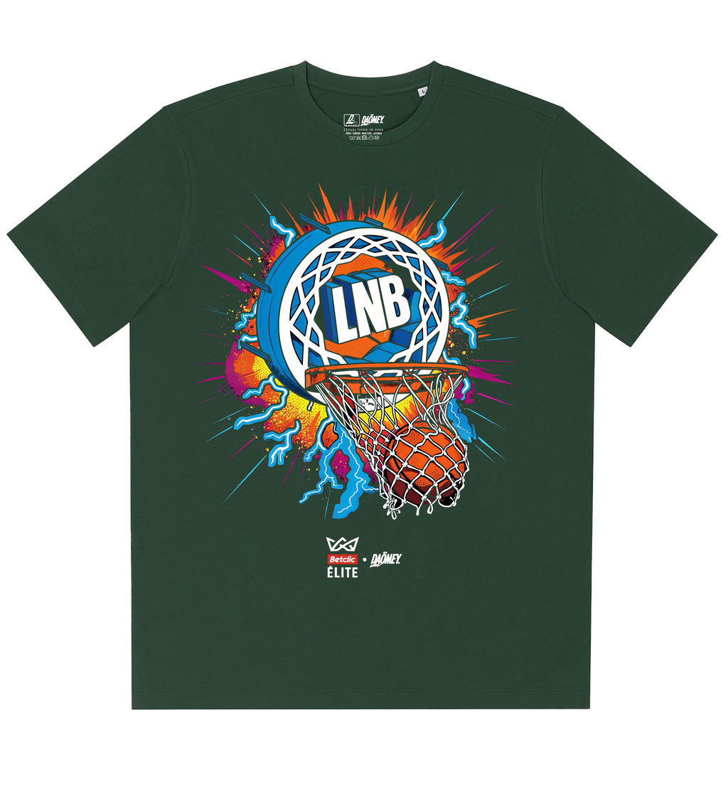 T-shirt LNB Buzzer Beater Noir | Betclic Elite x Daömey - DAÖMEY 