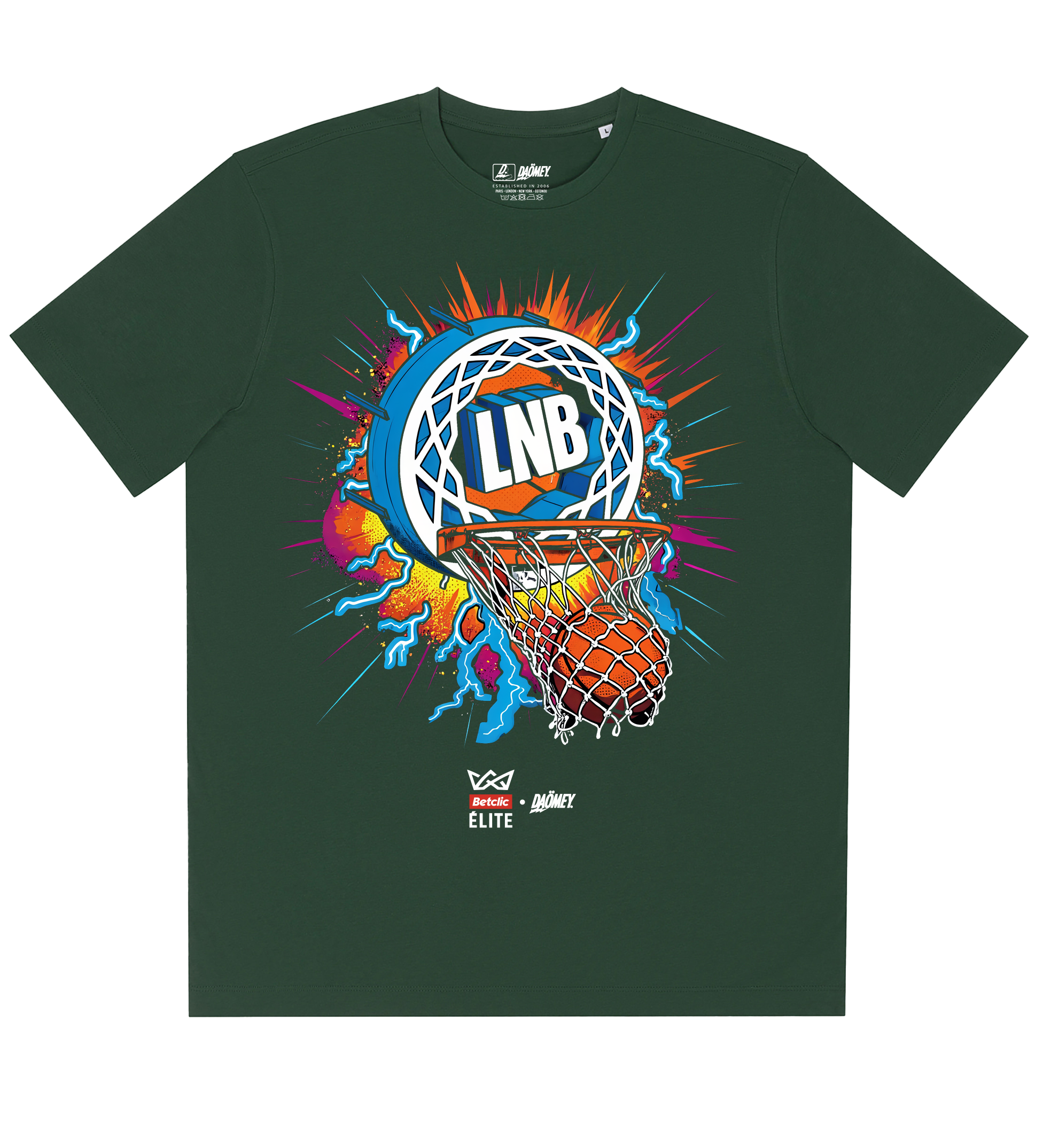 T-shirt LNB Buzzer Beater Noir | Betclic Elite x Daömey - DAÖMEY 