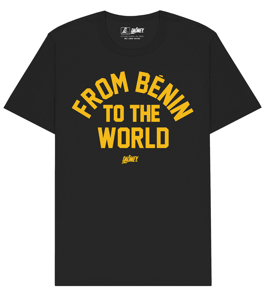 T-shirt "FROM BENIN TO THE WORLD " – Édition Premium