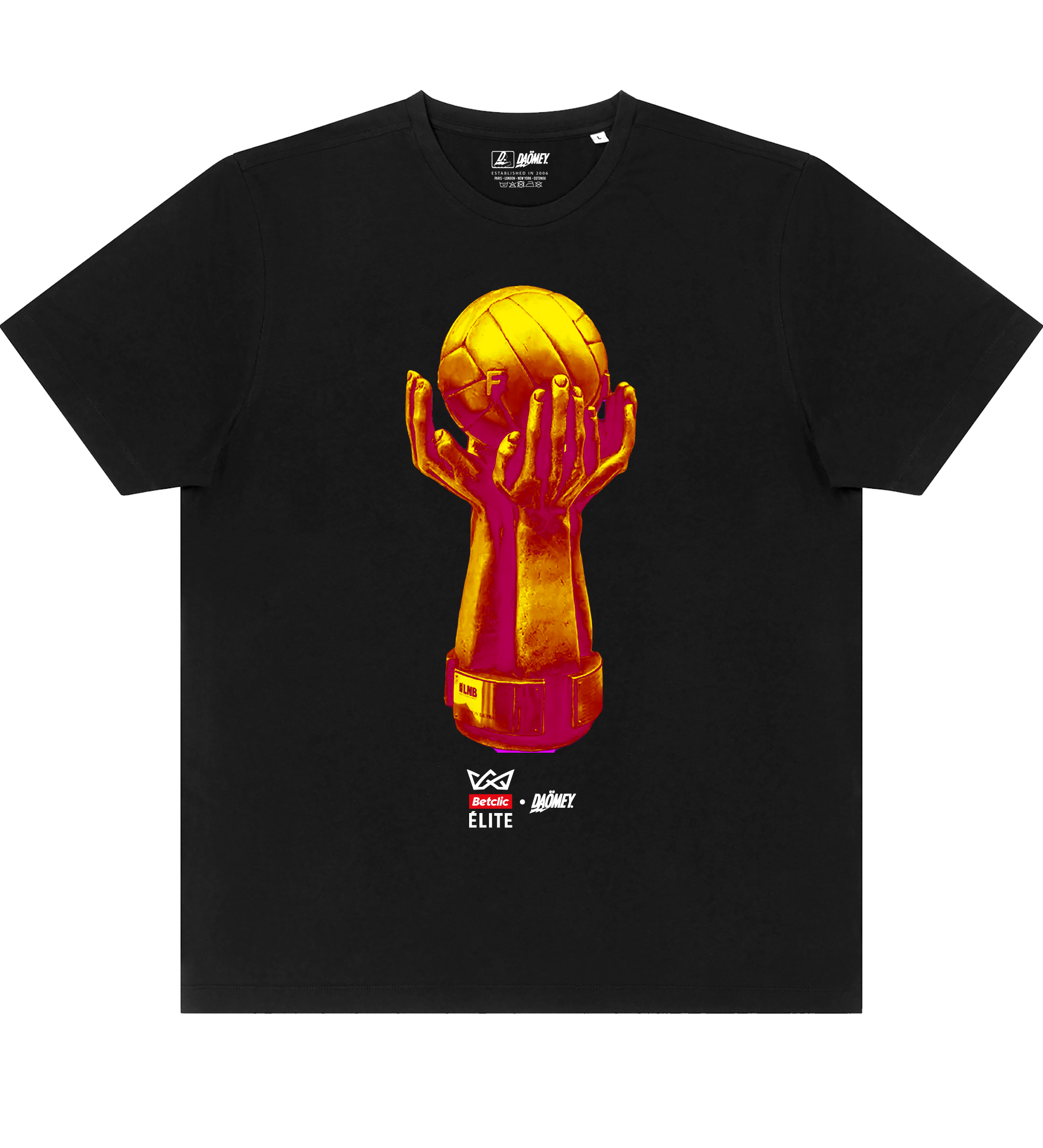 T-shirt LNB Trophy Noir | T-shirt Betclic Elite x Daomey - DAÖMEY 