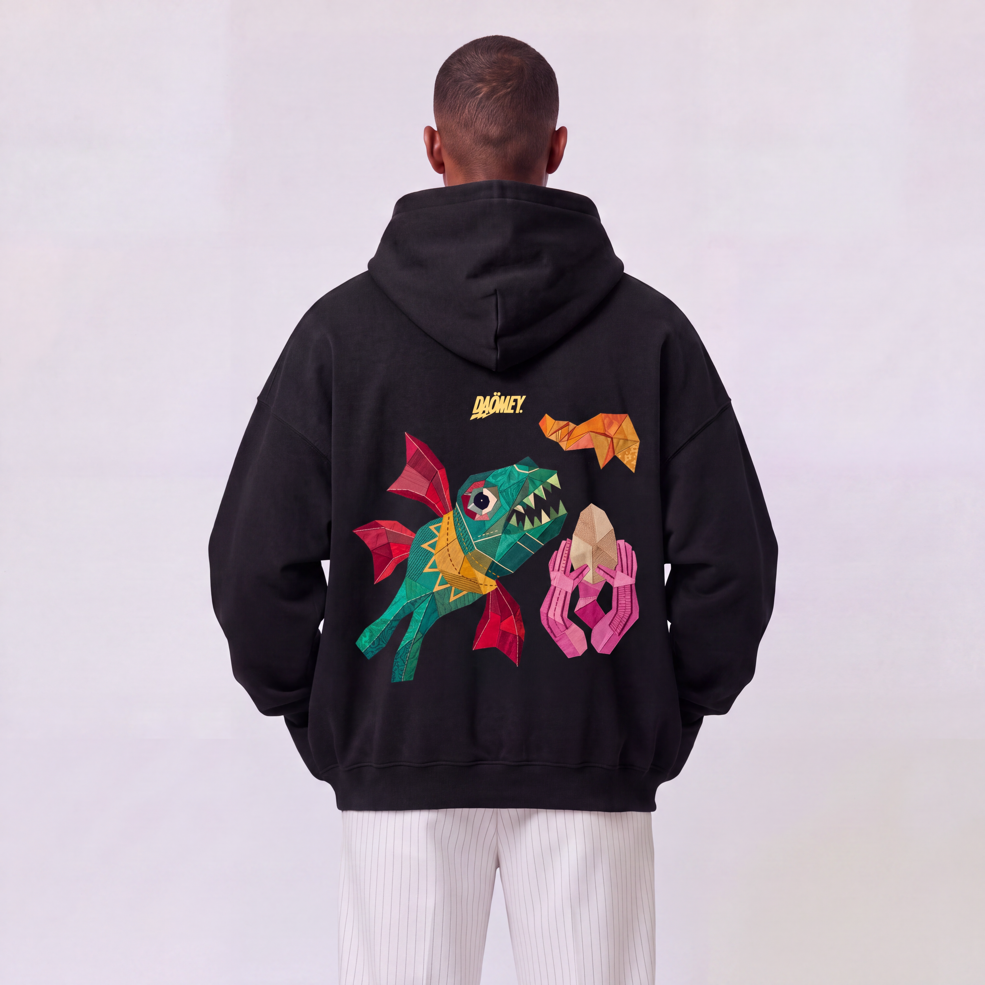 Hoodie Zippé Noir King Béhanzin