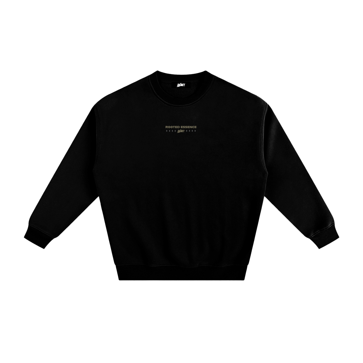 Sweatshirt Noir Rooted Essence | DAÖMEY Basics