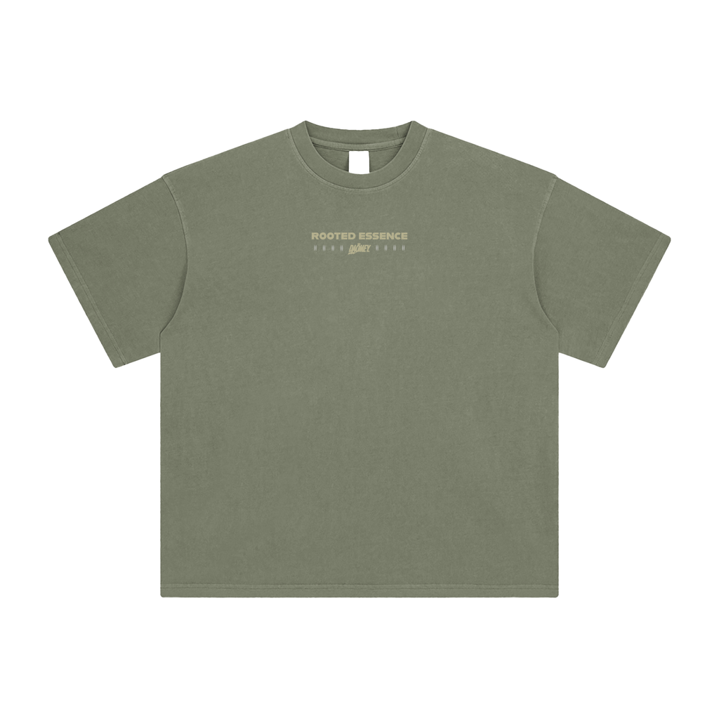 T-shirt Vieilli Olive Rooted Essence | DAÖMEY Basics