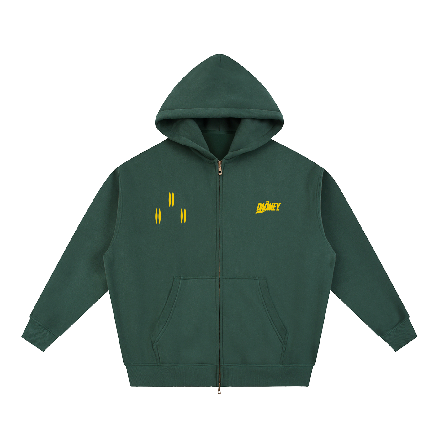 Hoodie Zippé Vert King Akaba