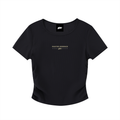 Crop Top Noir Rooted Essence | DAÖMEY Basics