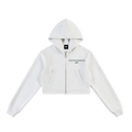 Hoodie Croppé Gris Rooted Essence | DAÖMEY Basics