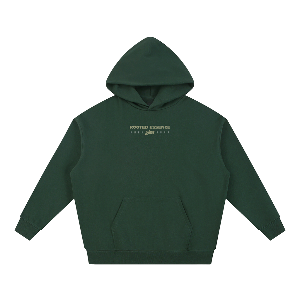 Hoodie Épais Vert Rooted Essence | DAÖMEY Basics
