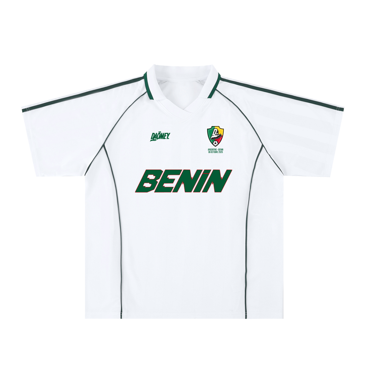 Maillot Bénin Blanc| Édition Limitée | DAÖMEY League